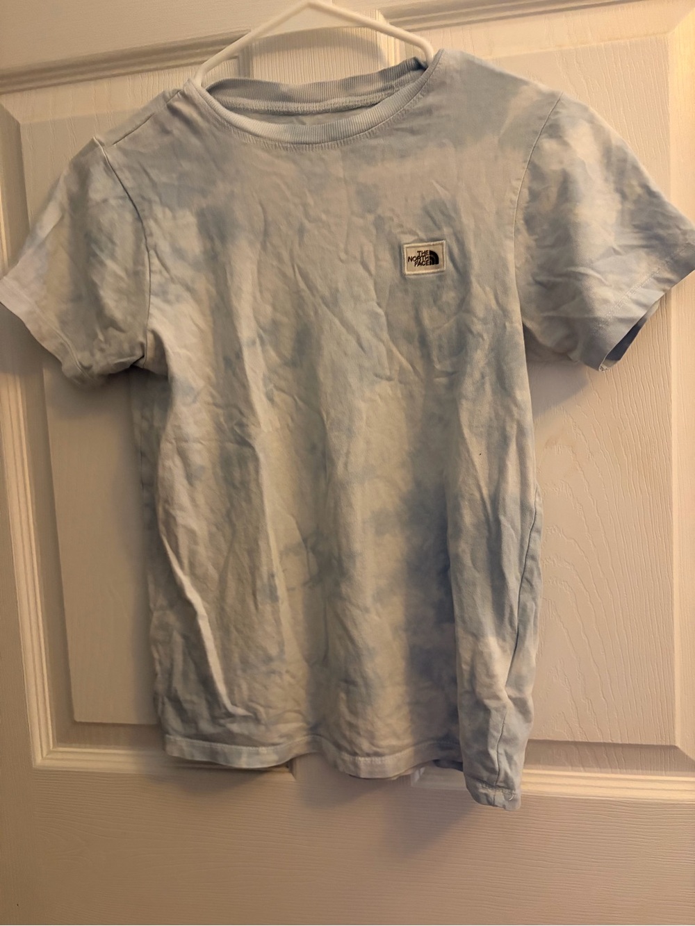 The North Face Light Blue Tie-Dye Short Sleeve Kids Tee